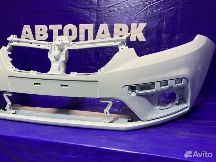 Бампер передний Renault Logan 2 Белый 18