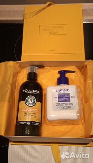 LOccitane набор - гель для душа и лосьон для рук