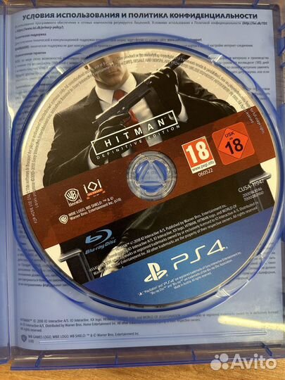 Hitman: Definitive Edition диск для PS4 б/у