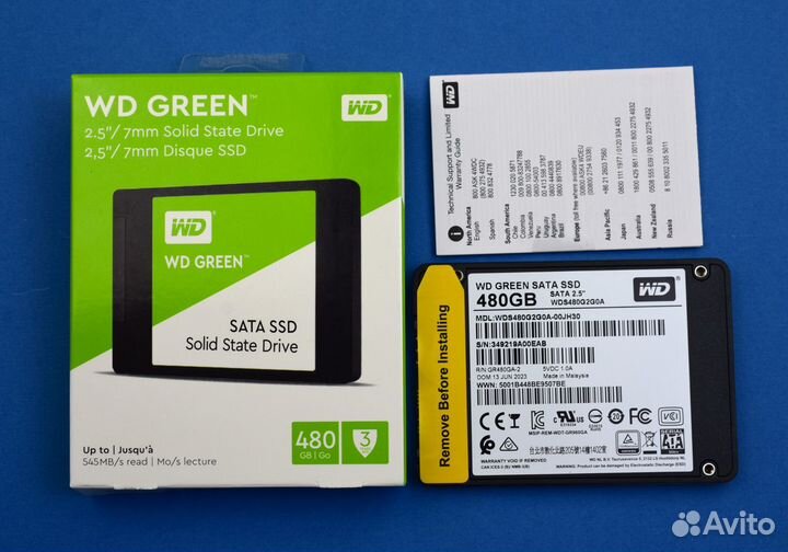 SSD WD green 480GB 2,5