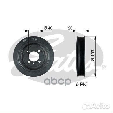 Шкив коленвала 7845-10129 hyundai Elantra, i30