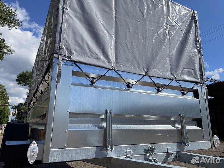 Прицеп легковой 2.25х1.3 с тентом и высоким бортом