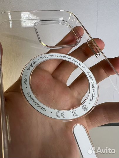 Чехол clear case magsafe на iPhone apple