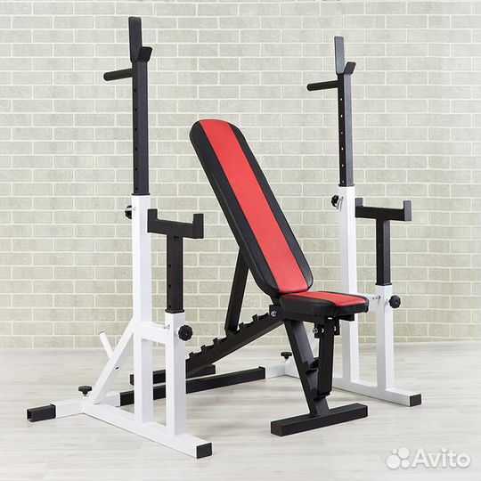 Стойка для штанги с подстраховкой.Модель Д + скамь