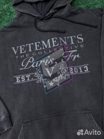 Худи Vetements paris оверсайз