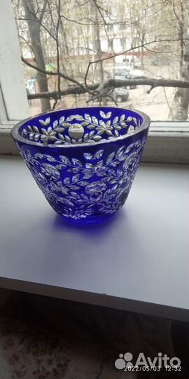 Ваза хрустальная хрусталь