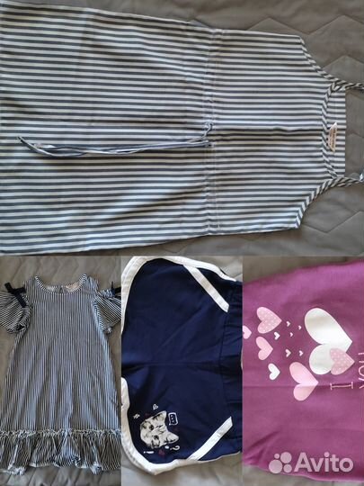 Вещи пакетом на девочку рост 140