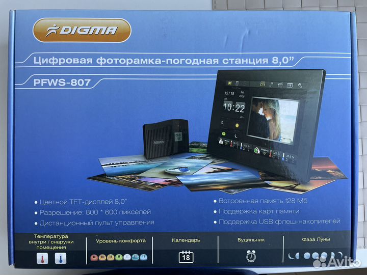 Цифровая рамка digma модель pfes-807