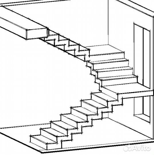 Проект бетонной лестницы
