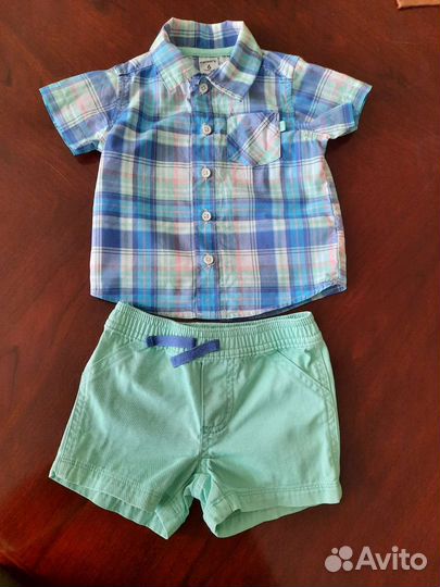 Рубашка, шорты carter's