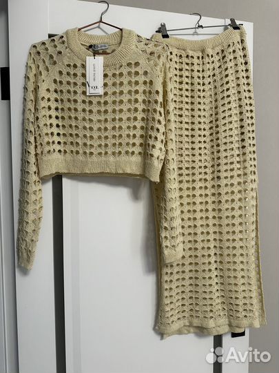 Костюм женский летний вязаный