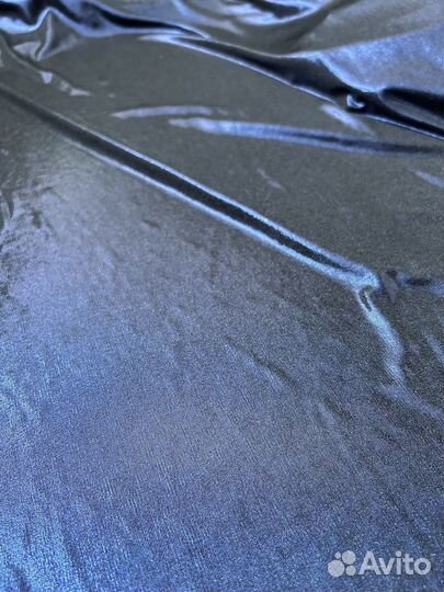 Трикотаж премиум блестящий синий