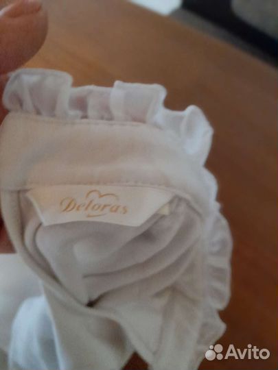 Блузка белая школьная 128