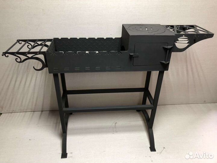 Мангал с печью под казан