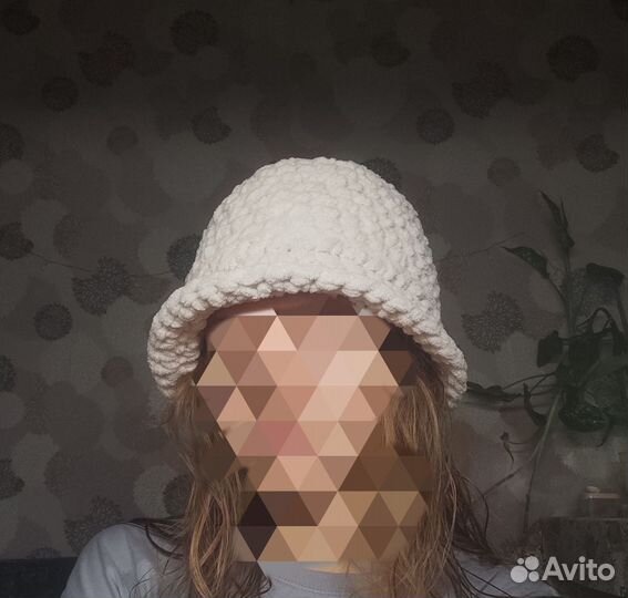 Панама женская вязаная