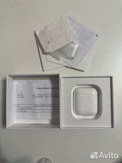 Беспроводные наушники apple airpods 2