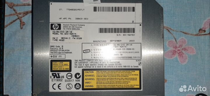 Ноутбук HP на запчасти