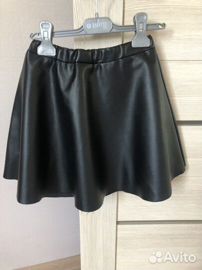 Юбка из эко кожи для девочки