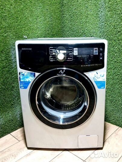 Стиральная машина б/у Samsung чёрная eco bubble