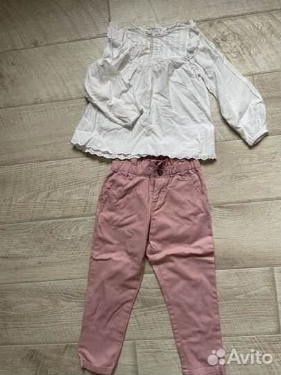 Одежда пакетом для девочки 116 Mango Benetton