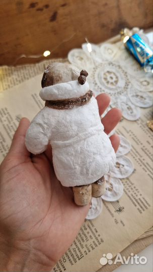 Ватные елочные игрушки