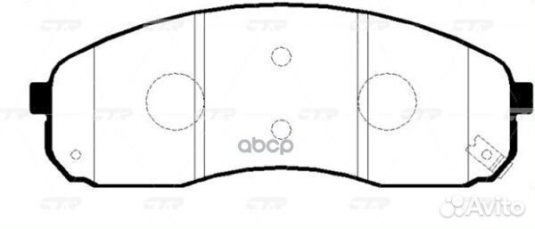 Ckkk-33 Колодки тормозные дисковые перед