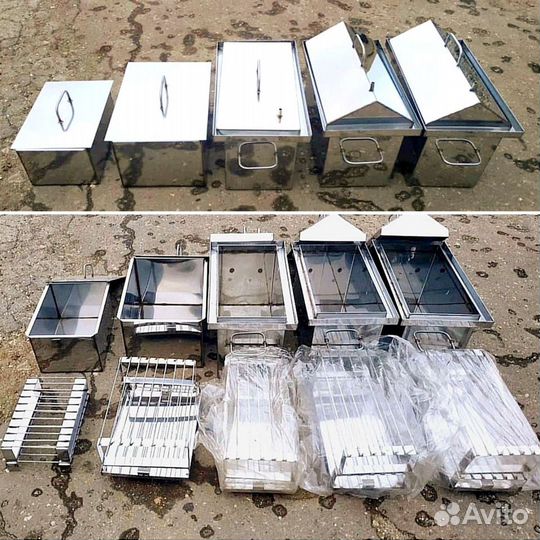 Коптильня горячего копчения из нержавейки