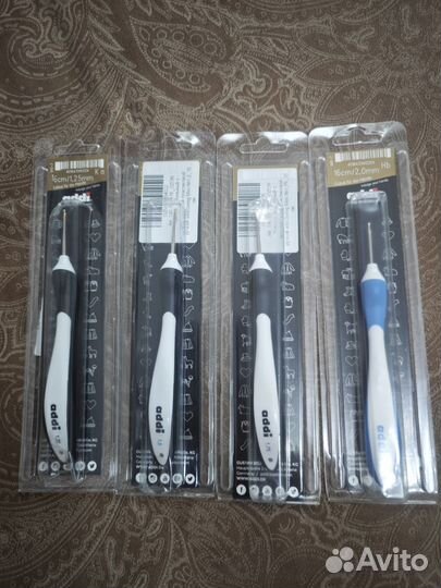 Продам новые немецкие крючки для вязания Addi