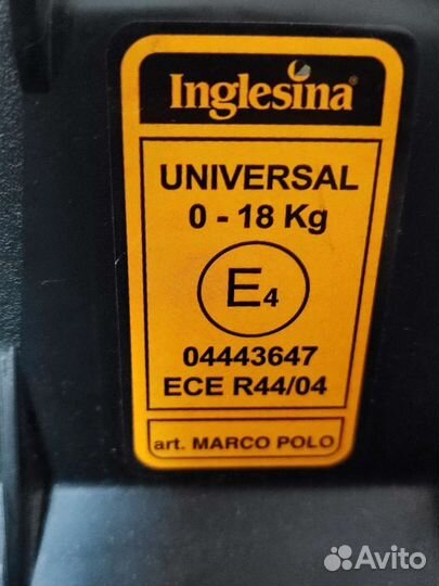 Детское автокресло inglesina marco polo