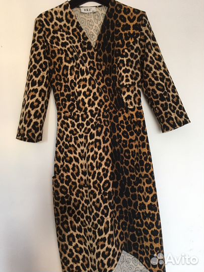 Леопардовое платье.42,44