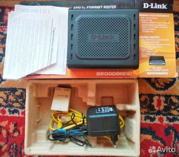 Роутер adsl2+ D-Link