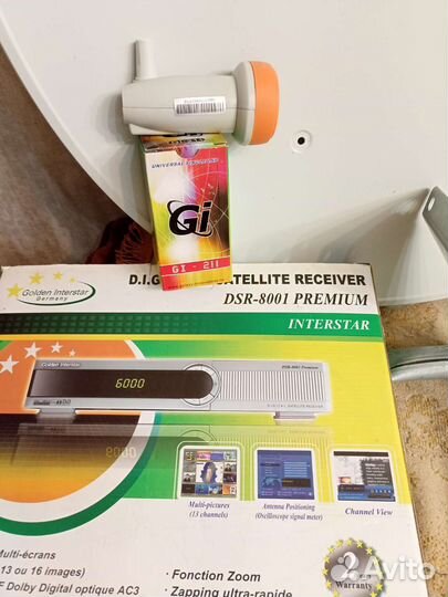 Спутниковая тарелка триколор и ресивер с GI-211