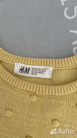 Джемпер hm 98/104