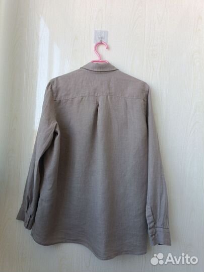 Рубашка льняная S