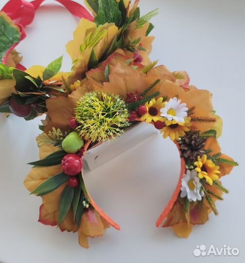 Ободок, кокошник День осени. Карнавальный костюм