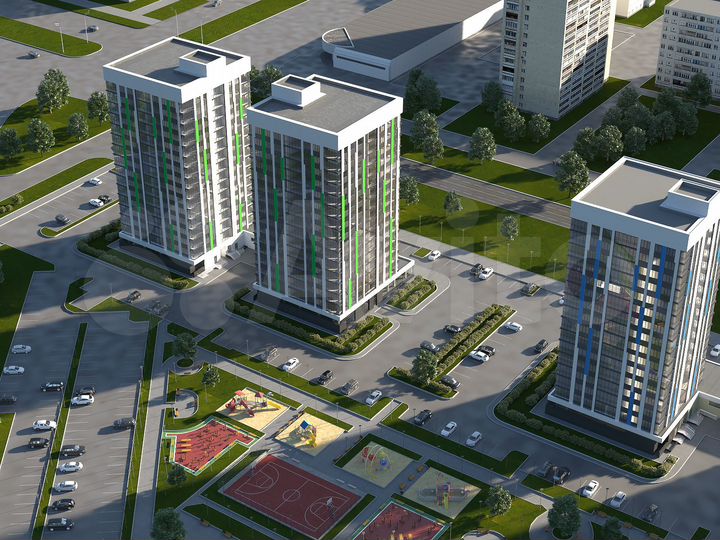 4-к. квартира, 90 м², 9/16 эт.