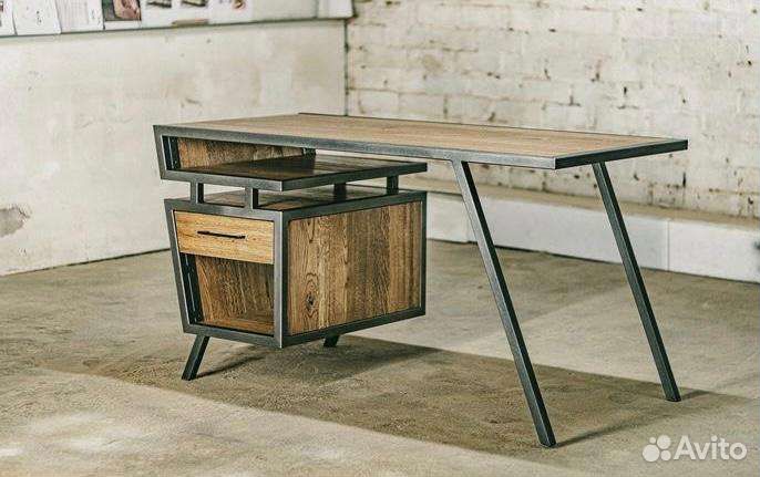 Стол в стиле лофт N1