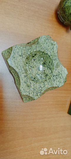 Подарочный набор из натурального камня (змеевик)