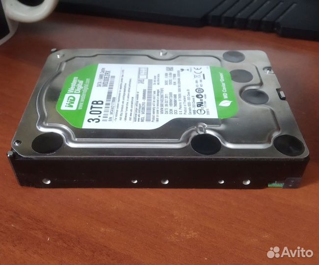 Жесткий диск 3TB Western Digital Green самый тихий