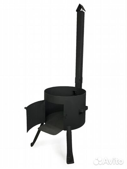 Комплект казан 22 л + печь с трубой и дверцей