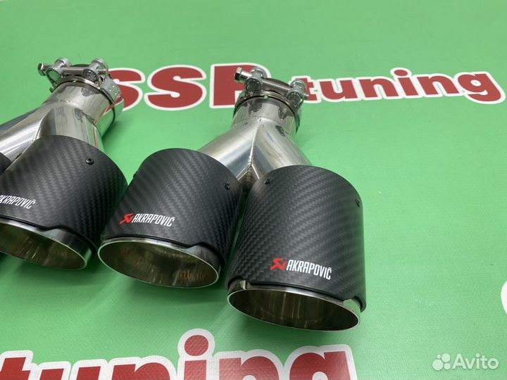 Насадка на глушитель для BMW Акрапович матовые
