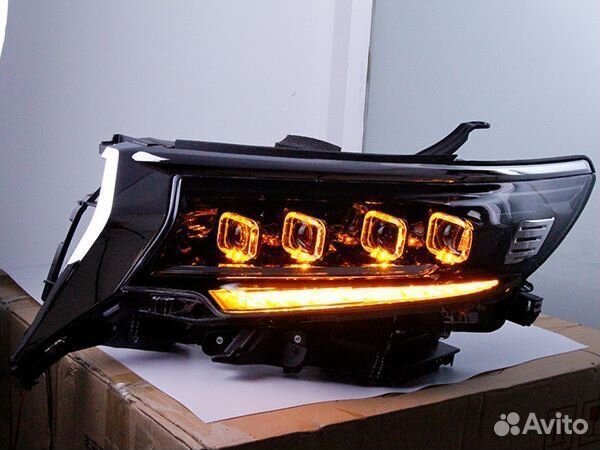 Prado 150 2017+ Передние фары стиль Бугатти G2EV6