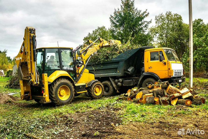 Спил деревьев/Расчистка/Дробление веток