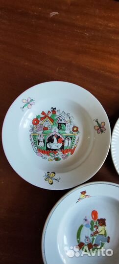Детские тарелки фарфор СССР цена за все