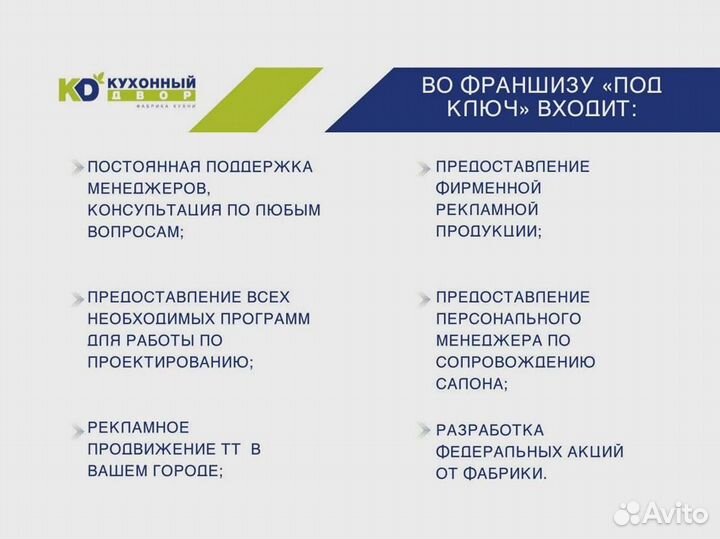 Франшиза. Салон кухонь