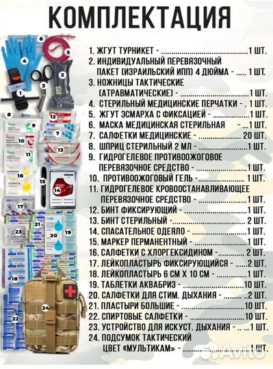 Аптечка тактическая