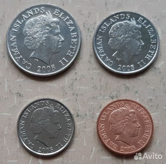 Набор монет Норвегия, Кайманы, Индия