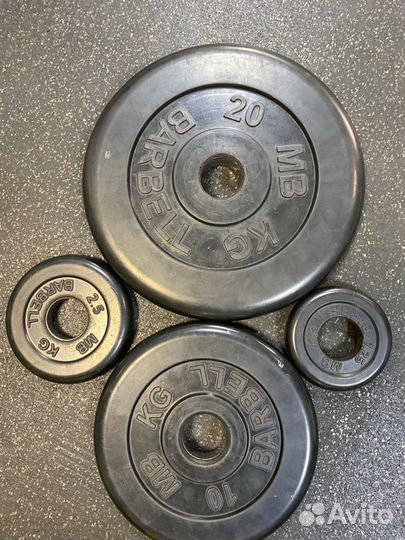 Спортивные блины и гиря