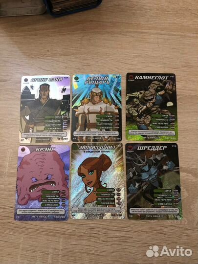 Карточки черепашки ниндзя