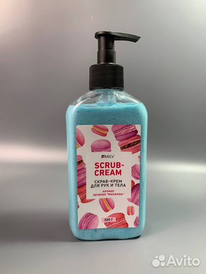 Scrub-cream «печенье «макарон» для рук и тела